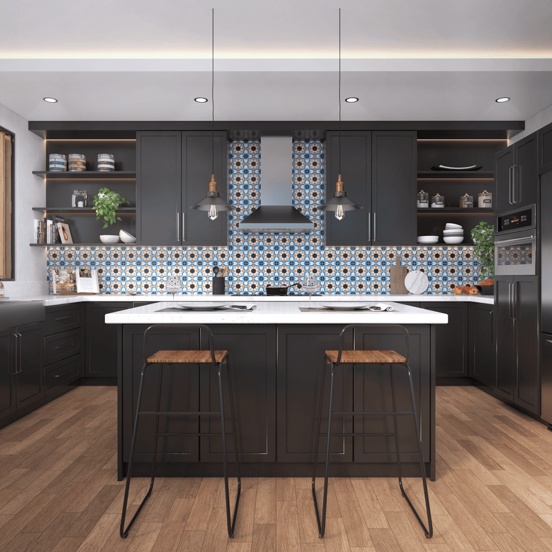 Marok Tile: 6” x 6” - LiLi Tile kitchen