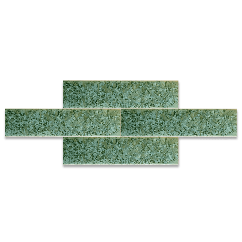 Martini Green | 2” x 8" Glaze Tile - LiLi Tile