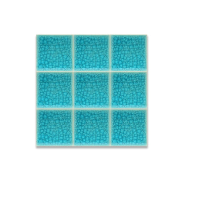 New Aquamarine | 4” x 4" Glaze Tile - LiLi Tile