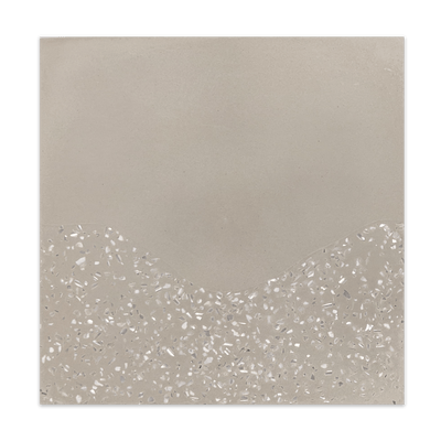 Ocean Wave/Sand Mother of Pearl Terrazzo Cement Tile - LiLi Tile