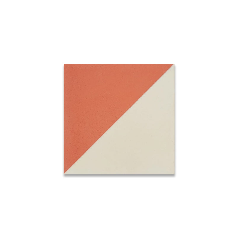 Petite Two-Tone Diagonal Tile: 4” x 4” - LiLi Tile