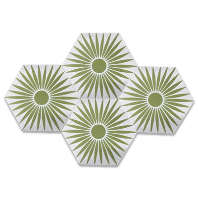 Rise Hexagon Tile: 6” x 7” - LiLi Tile