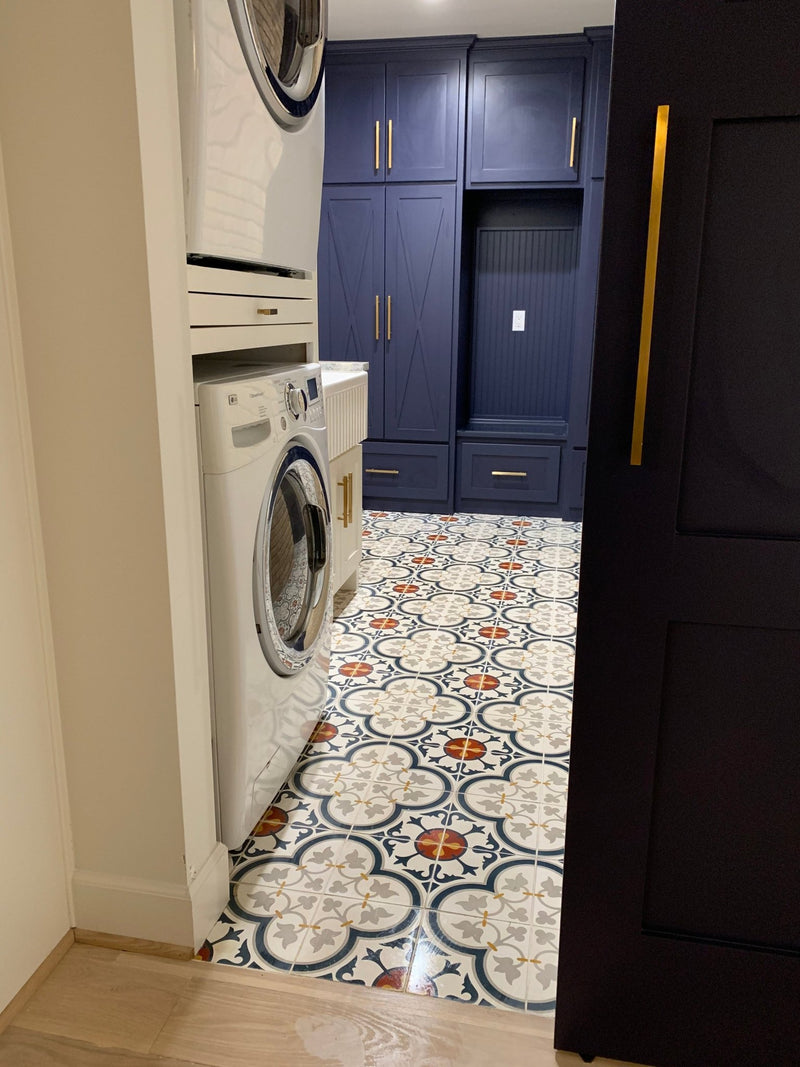 Sofia Series: 8” x 8” - LiLi Tile laundry room