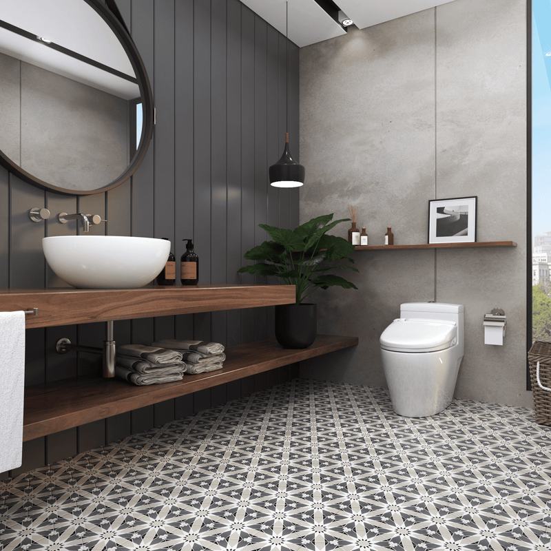 Sunny Hex Cement Tile - LiLi Tile