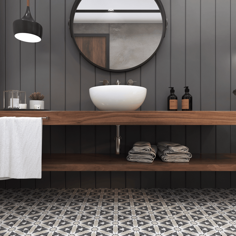 Sunny Hex Cement Tile - LiLi Tile