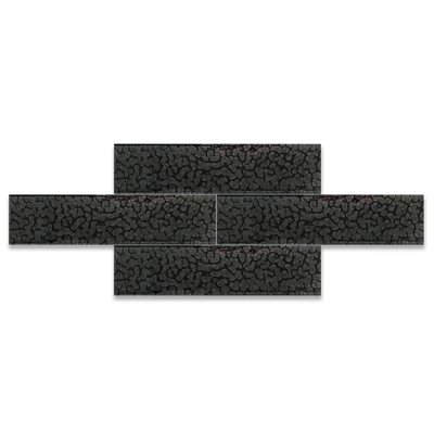 Super Black | 2” x 8" Glaze Tile - LiLi Tile