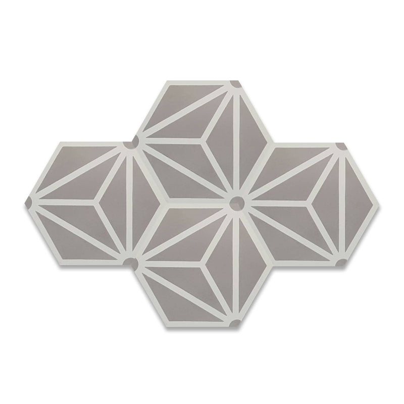 Triad Hexagon Tile: 8” x 9” - LiLi Tile